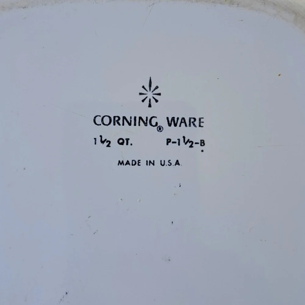 Vtg Corning Ware Blue Cornflower 1.5 QT P-1 1/2-B Casserole Baking Dish no lid